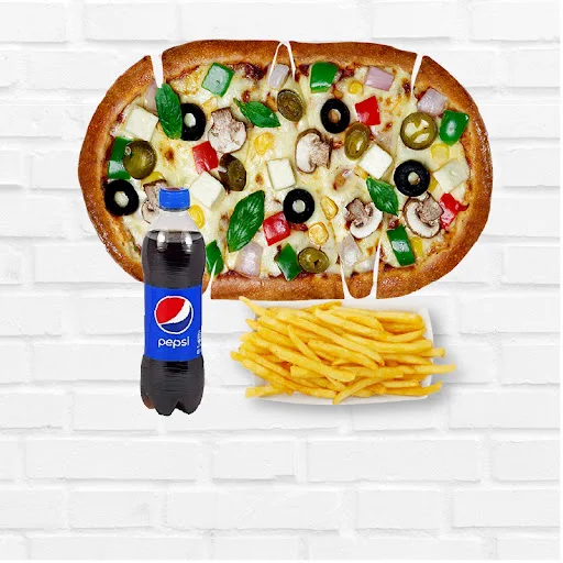 Veg Supreme Pizza +Pepsi + Fries