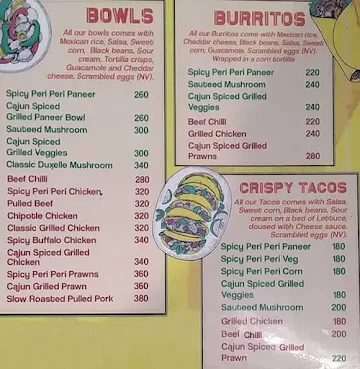 Mex Bowl Inc menu 