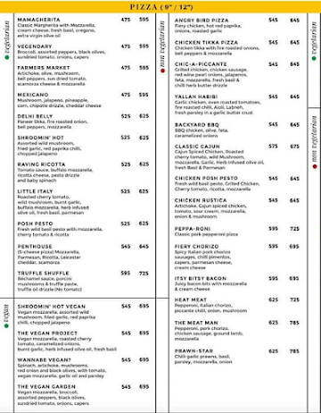 Dirty Dough Pizza By Moets menu 