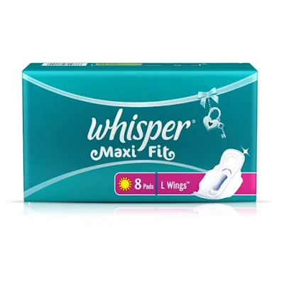 WHISPER SA/PADS MAXI FIT LW 8PC / SANITARY NAPKINS -- 8 PIECES