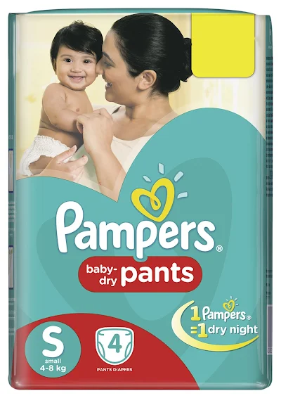 Pampers Pants Diapers Small Size - 4 pcs