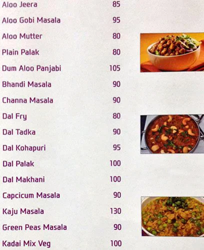 Udupi Grand menu 