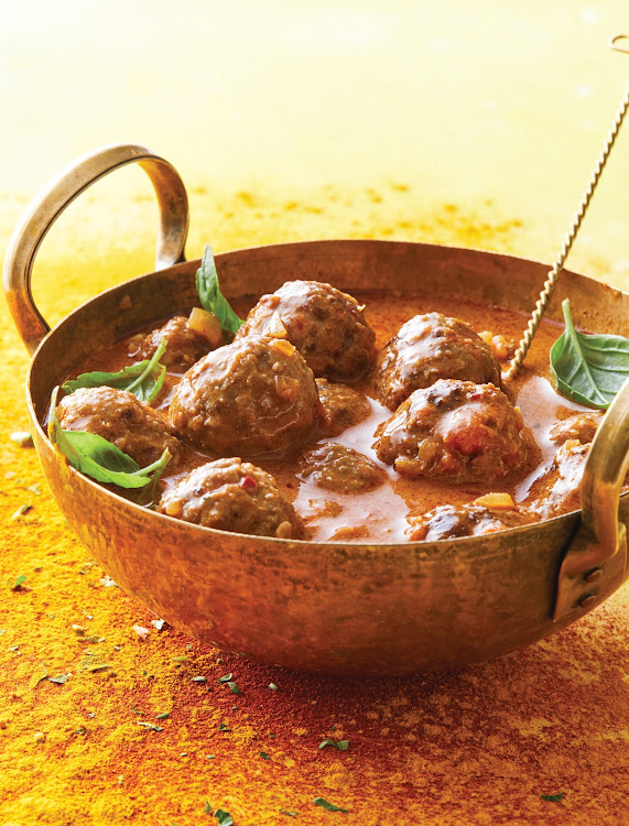 Lucia Mthiyane's delectable meatballs in curry sauce.