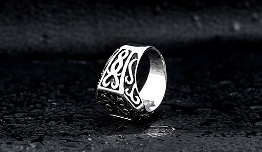 Title 5, Fashion Steel Warrior Ring Ornament, a durable ...