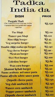 Fauji Da Dhaba menu 1