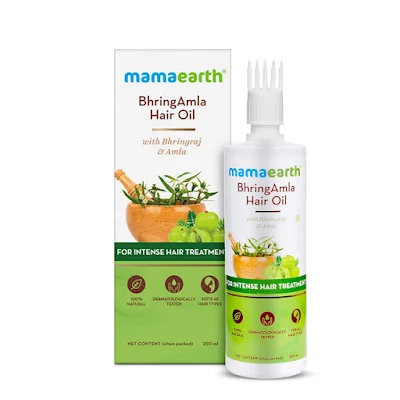Mamaearth Bhringamla Hair Oil For Intense Hair Treatment - 250 ml