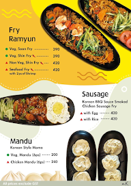 Mr K Korean Ramyun Cafe menu 4