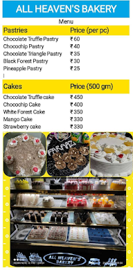 All Heavens Bakery menu 2