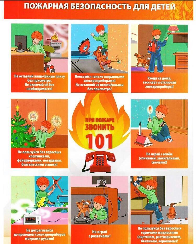 Пожарная безопасность для детей! – Чесноковский сельсовет Уфимский район