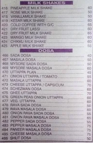 Divya Jyoti menu 4