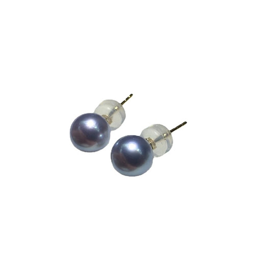 Title 6, Natural Sea Water Real Hemp Pearl Ear Studs, be...