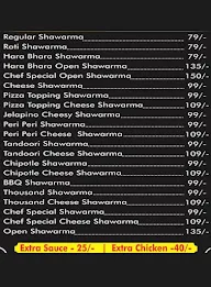 Shawarma Corner menu 1