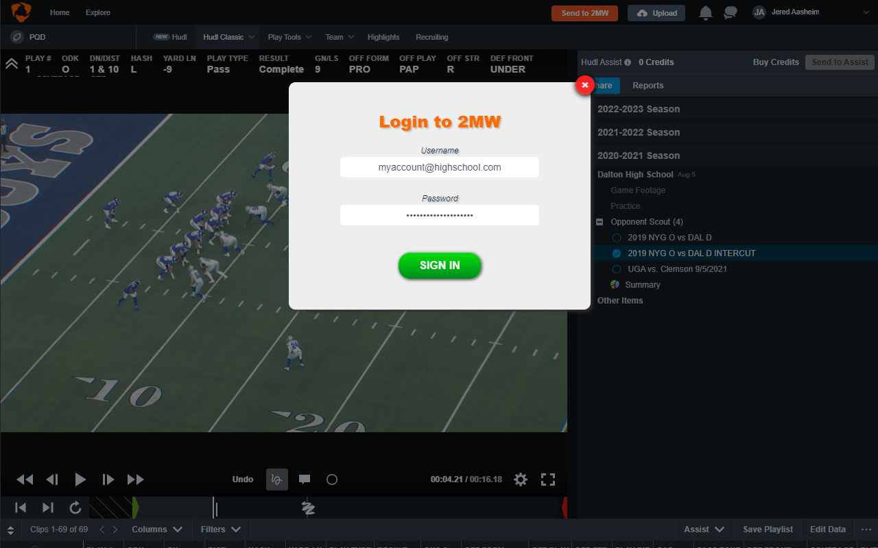 2 Minute Warning - Hudl Extension Preview image 1