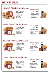 AFC American Fried Chicken menu 1