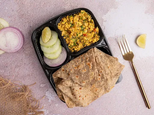 Paneer Bhurji & Paratha Meal - High Protein