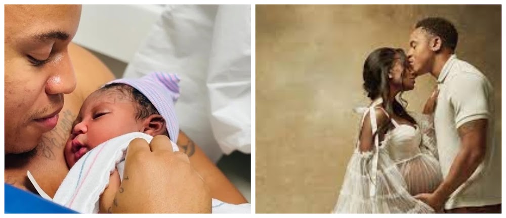 Has Vanessa Mdee given birth? Rotimi spotted with a newborn baby