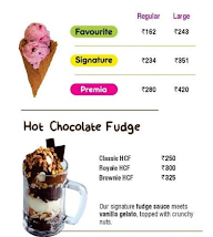 Dolce Gelato menu 1