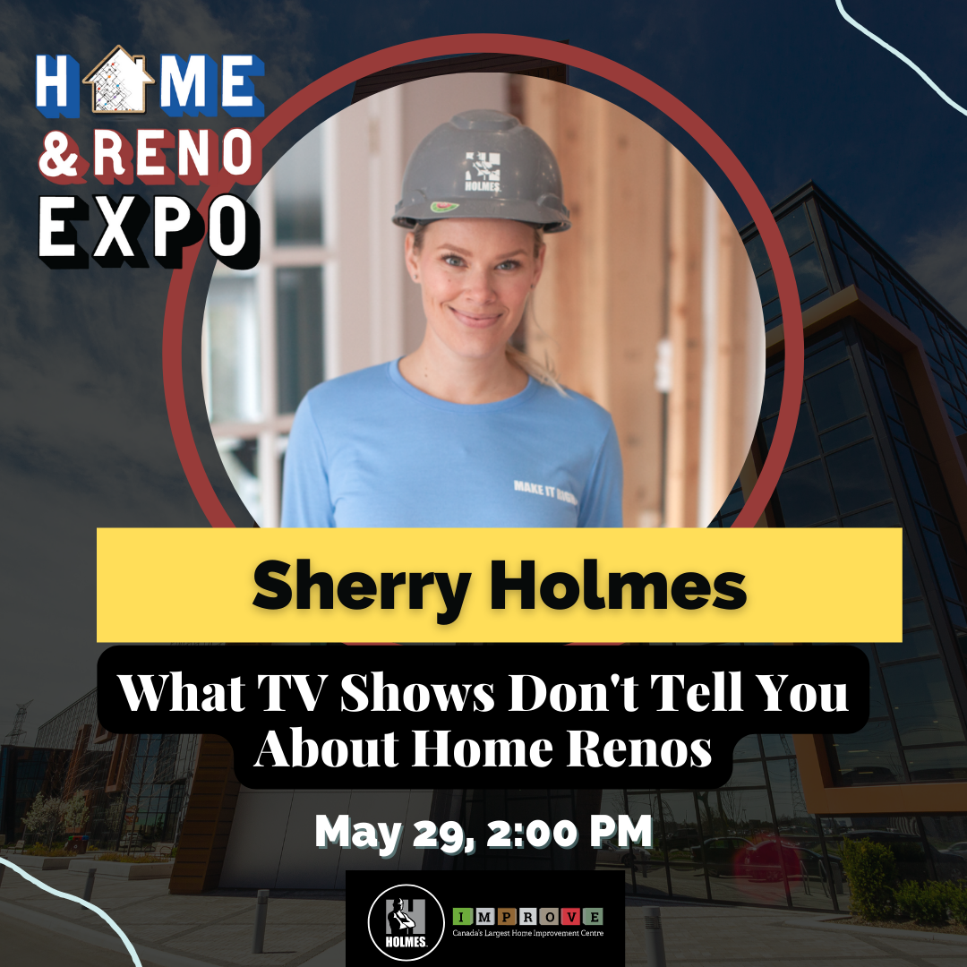 Sherry Holmes Presenting May 29 at the Home & Reno Expo