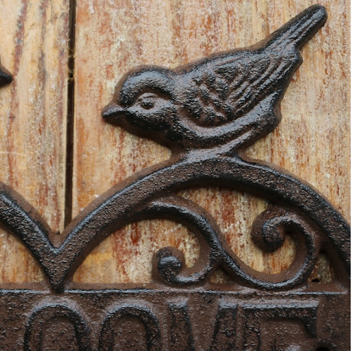 Title 3, Iron Hanging Decoration Retro Courtyard Welcome...