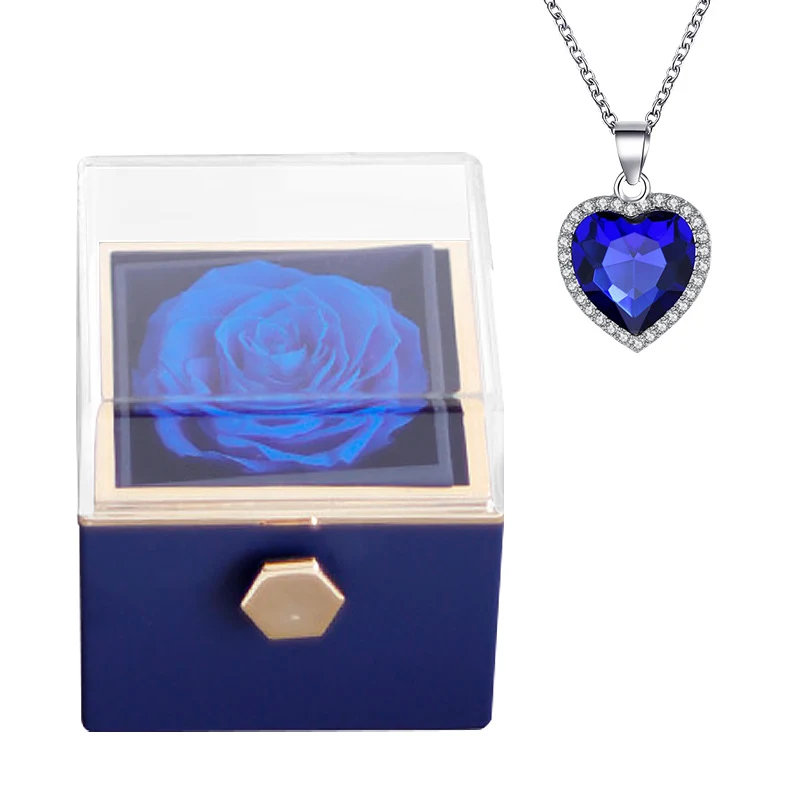 Estojo de Jóias Criativo Rosa para Colar Conjunto Elegante Caixa de Presente para Joias Proteja e Exiba suas Peças de Forma Sofisticada