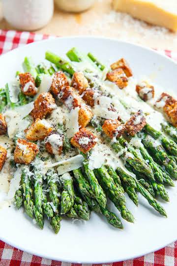 Caesar Grilled Asparagus Recipe