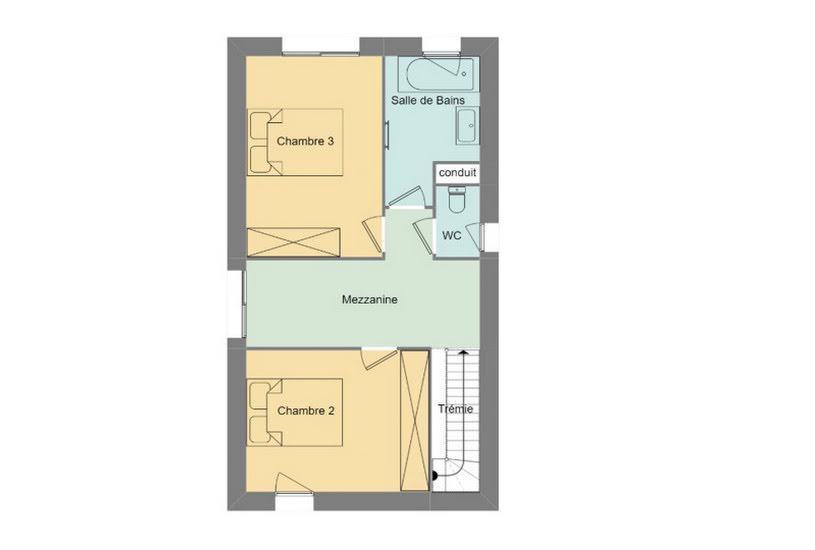  Vente Terrain + Maison - Terrain : 356m² - Maison : 110m² à Saint-Jean-de-Boiseau (44640) 