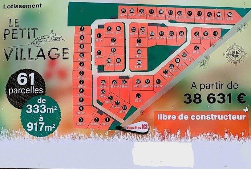  Vente Terrain à bâtir - 333m² à Corpe (85320) 