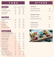 Artiste Handcrafted Ice Cream menu 2