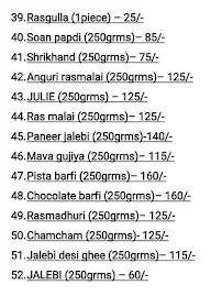 Gurunanak Dairy & Sweets menu 2