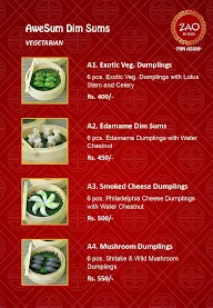 Zao Pan Asian menu 5