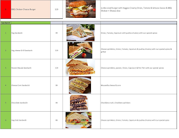 King PizzBurgzz menu 