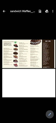 Belgian Waffle Factory menu 4