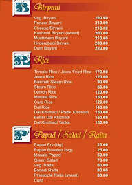 Hotel Udupi Shree Krishna Pure Veg And Jain Food menu 2