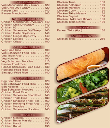 Nagare Udupi Hotel menu 