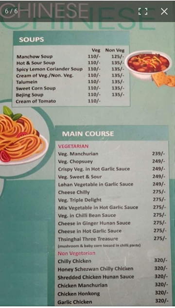 Head Quarter's menu 