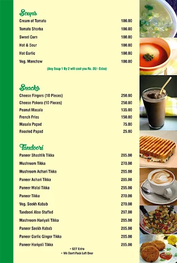 Zaika Restaurant menu 