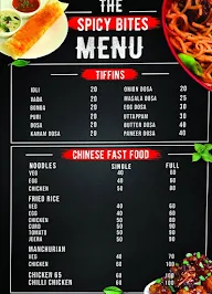 Spicy Bites menu 2