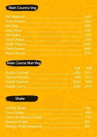 Kill Your Hunger menu 1