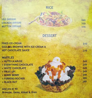 Pirates of South Campus menu 