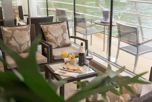Head to the Club Lounge on the 166-passenger Avalon Passion for an aftenoon snack or drink with a side of good conversation.