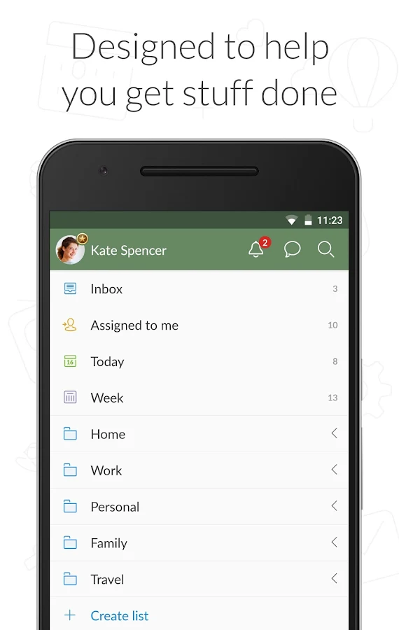   Wunderlist: To-Do List & Tasks- screenshot 