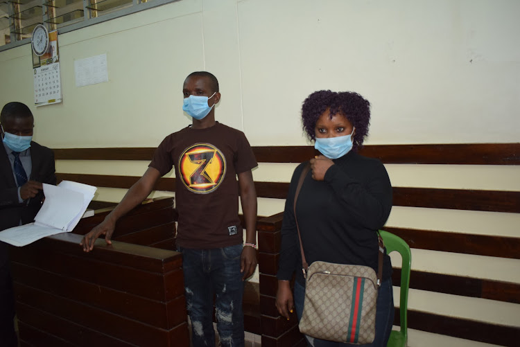 Alfred Ndarera Nyakwama and Jane Mutheu in a Makadara court.