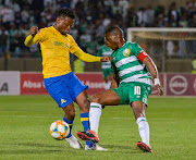 Mamelodi Sundowns utility defender Motjeka Madisha (L) will be pleased with some game time under his belt.