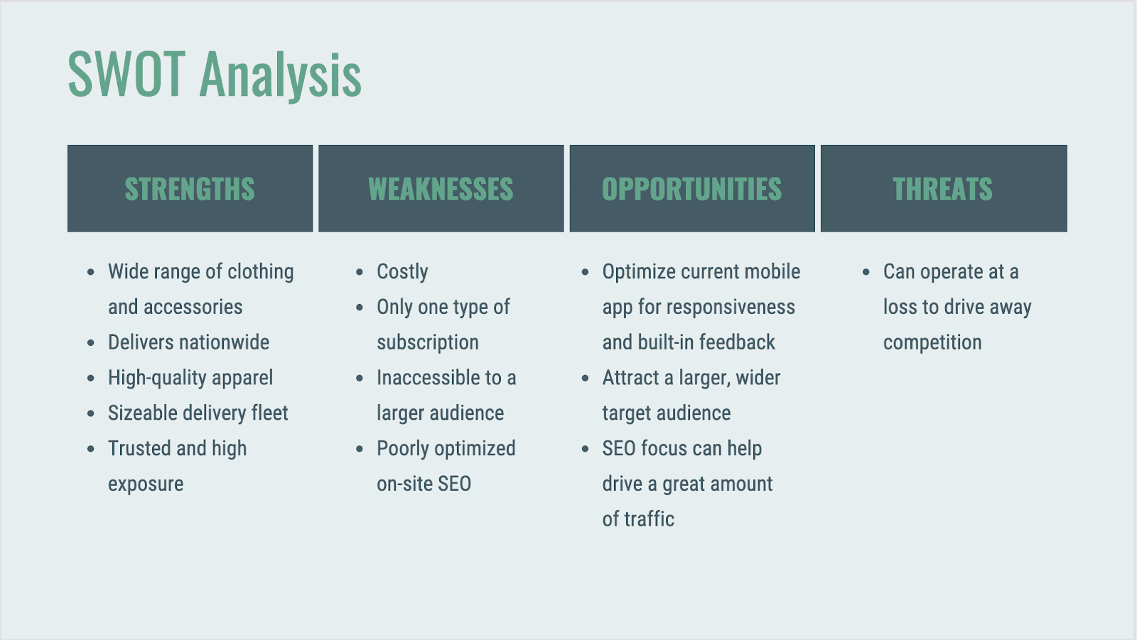 análise swot