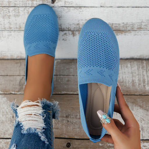 Title 15, Womens Plus Size Round Toe Flat Bottom Casual ...