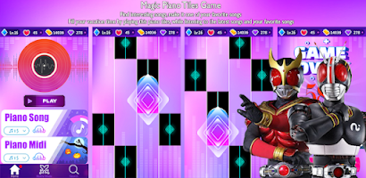 Kamen Rider Piano Game Screenshot