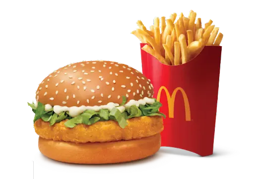 McChicken Burger + Fries (L)