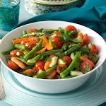 Fresh Green Bean Salad Recipe was pinched from <a href="http://www.tasteofhome.com/recipes/fresh-green-bean-salad" target="_blank">www.tasteofhome.com.</a>