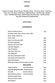 Sheetal Restaurant menu 2