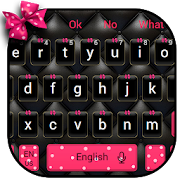 Beautiful Pink Bowknot Keyboard Theme  Icon